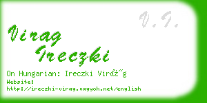 virag ireczki business card